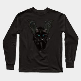 Bat Winget Cat Long Sleeve T-Shirt